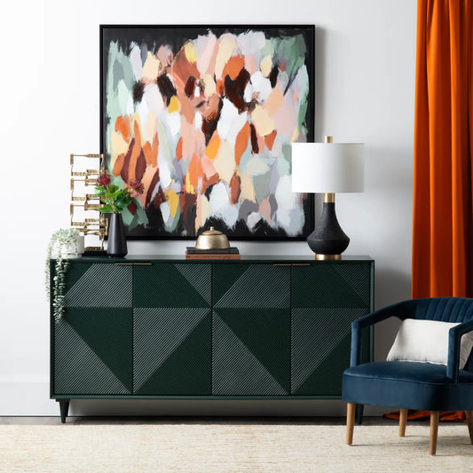 Vanderly Four Door Sideboard - Green - Transitional