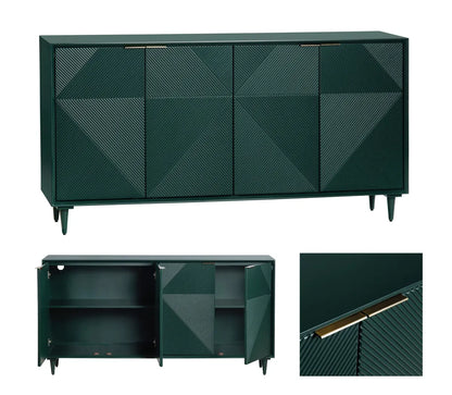 Vanderly Four Door Sideboard - Green - Transitional