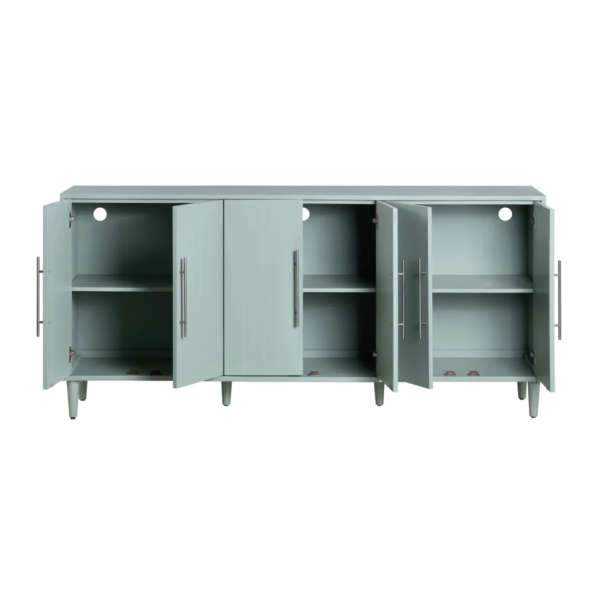 Wickham Six Door Sideboard - Blue - Transitional