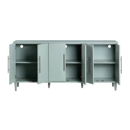Wickham Six Door Sideboard - Blue - Transitional