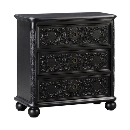 Concord Nightstands (2-Pack) Traditional, antique-style handles, carved details