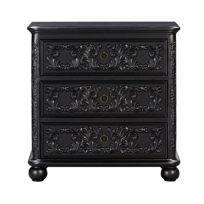 Concord Nightstands (2-Pack) Traditional, antique-style handles, carved details