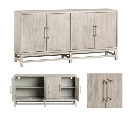Woodcrest 4 Door Sideboard, Buffet, or Credenza | 68 x 17 x 34 (in)
