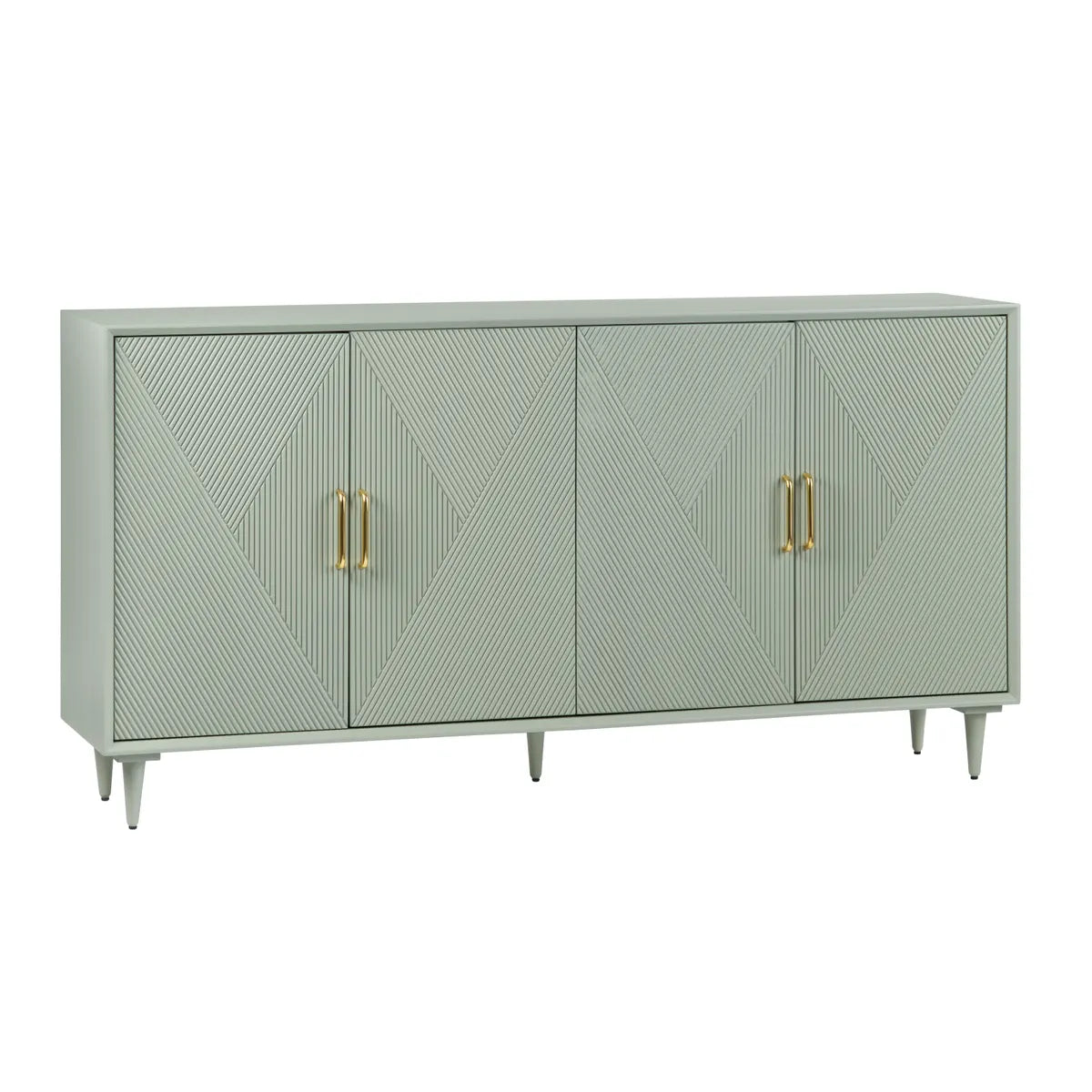 Sherbourne Four-door Sideboard, Buffet, or Credenza (sage Green) | 72 x 16 x 37 (in)