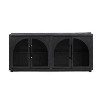Camberwell Four-Door Sideboard - Black - Contemporary, Transitional