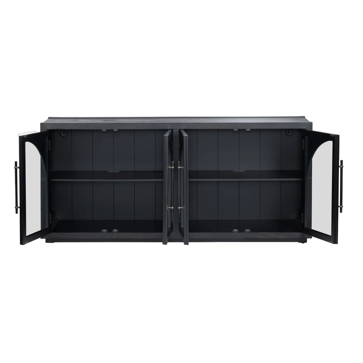 Camberwell Four-Door Sideboard - Black - Contemporary, Transitional
