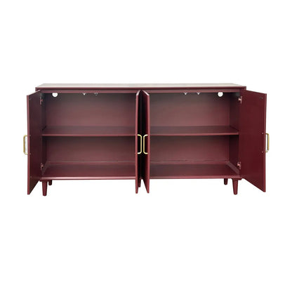 Foxgrove Four-Door Sideboard (Merlot) - Red - Contemporary