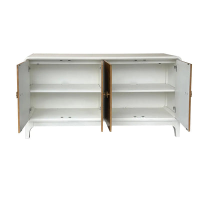 Hollingsworth Four-Door Sideboard - White - Contemporary