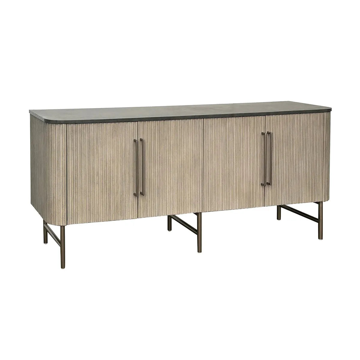Juniper Ridge Four-Door Sideboard - Grey - Contemporary