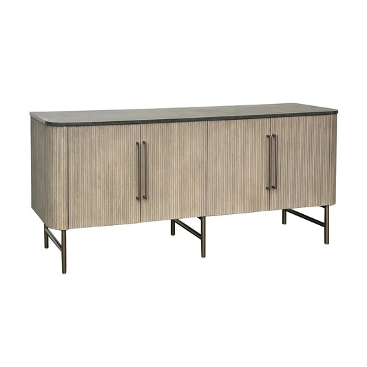 Juniper Ridge Four-Door Sideboard - Grey - Contemporary
