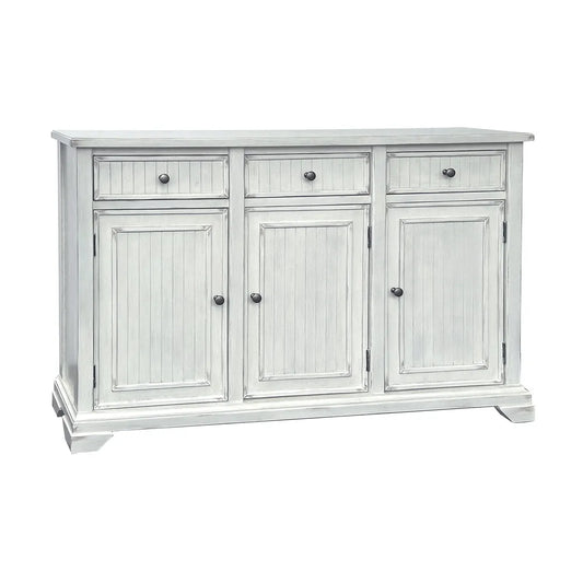 Kingswell Three-Door Sideboard - White - Rustic
