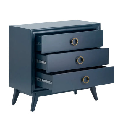 Bristol Painted Blue Nightstands (2-Pack), Mdf, Wood, Contemporary, Transitional, tapered legs, solid wood craftsmanship