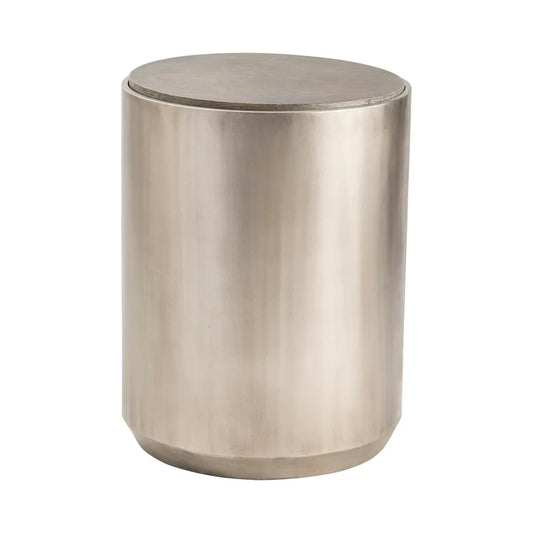 Prestwick End Table (Set of 2) - Round - Solid Wood - Metal Frame