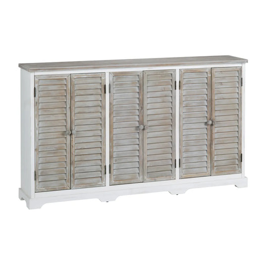 Ridgewood Beach Six-door Sideboard, Buffet, or Credenza | 63 x 11.75 x 36.25 (in)