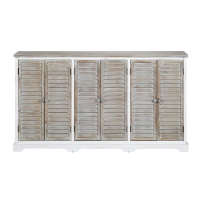 Ridgewood Beach Six-door Sideboard, Buffet, or Credenza | 63 x 11.75 x 36.25 (in)