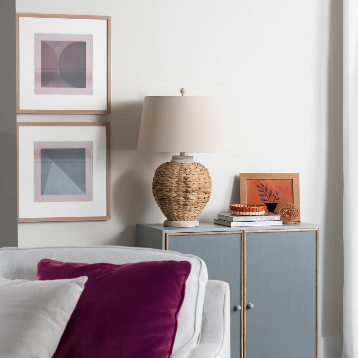 Albireo of Narragansett Table Lamps (2-Pack), Natural, Coastal