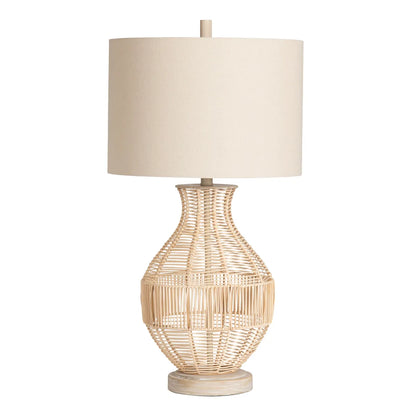 Pollux of Foxboro Table Lamps (2-Pack), Natural, Coastal