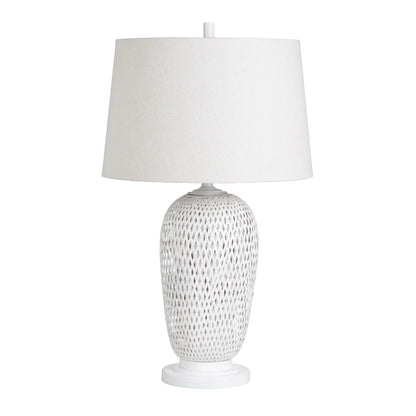 Avior of Stillwater Table Lamps (2-Pack), White, Coastal