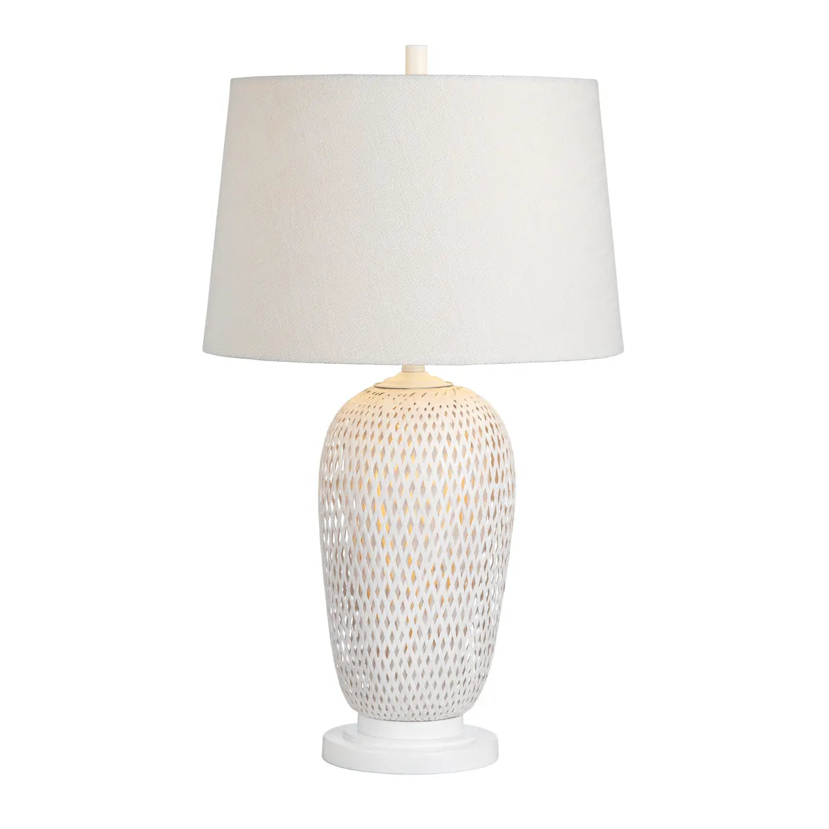 Avior of Stillwater Table Lamps (2-Pack), White, Coastal
