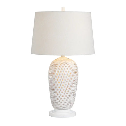 Avior of Stillwater Table Lamps (2-Pack), White, Coastal