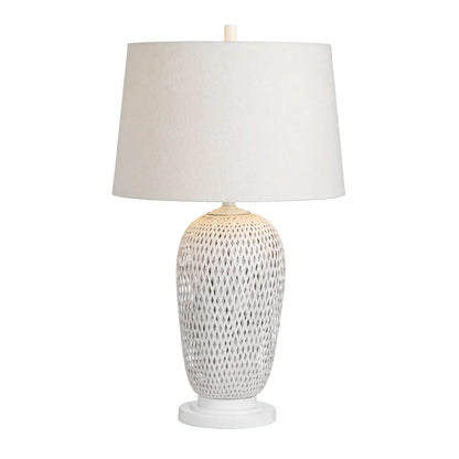 Avior of Stillwater Table Lamps (2-Pack), White, Coastal