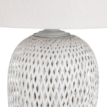 Avior of Stillwater Table Lamps (2-Pack), White, Coastal