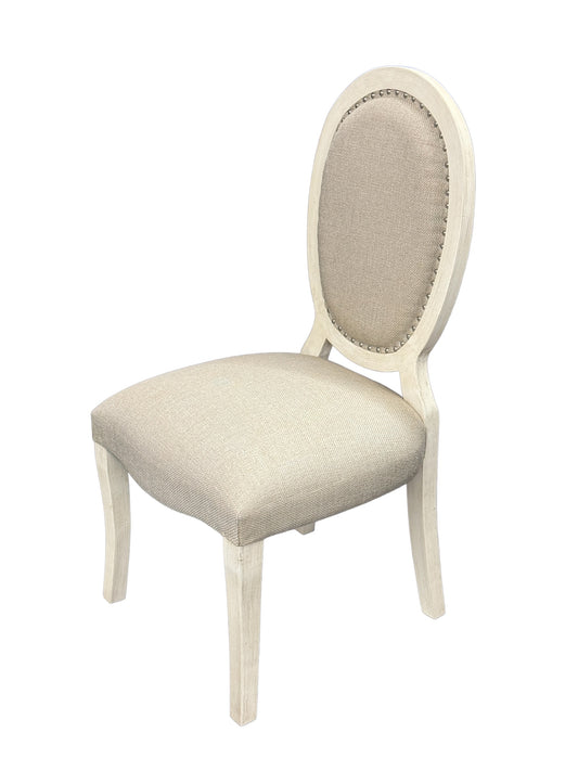 DIANE CHAIR - BROWN AND BEIGE - FABRIC (2-Pack)