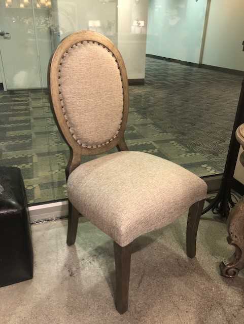 DIANE CHAIR - CREAM AND BEIGE - FABRIC  (2-Pack)