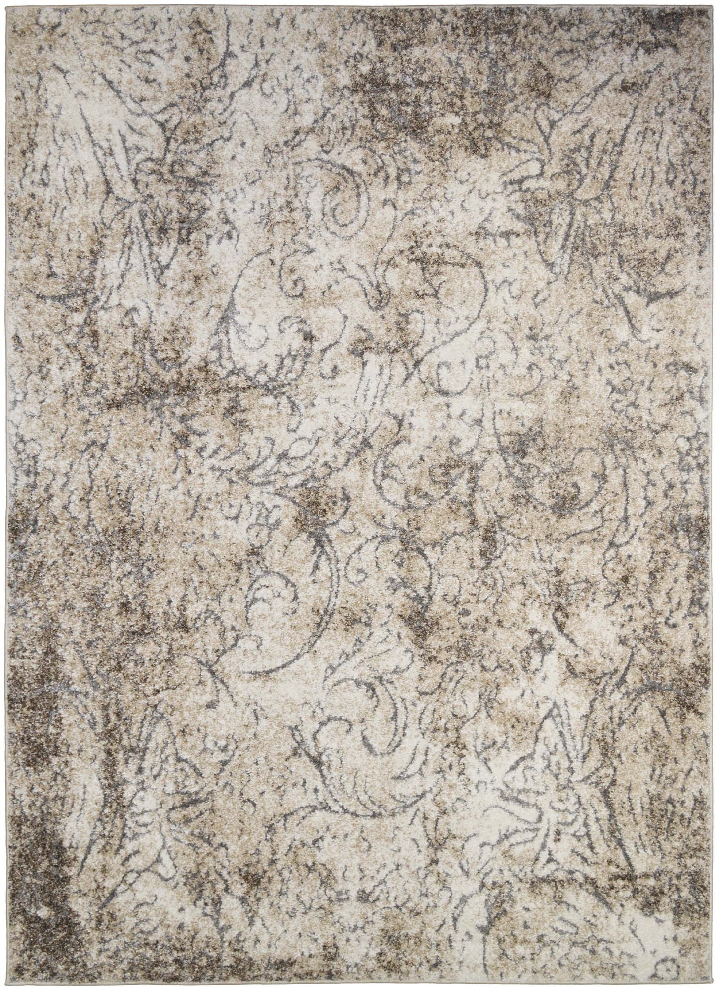 Denver High/Low Textured Rugs 12mm Pile Height -  Majestic Cream 5'3"x7'3"