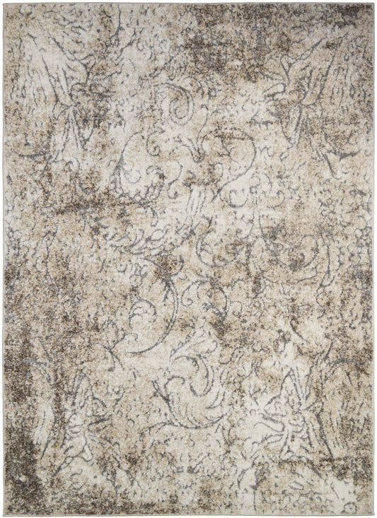 Denver High/Low Textured Rugs 12mm Pile Height -  Majestic Cream 5'3"x7'3"