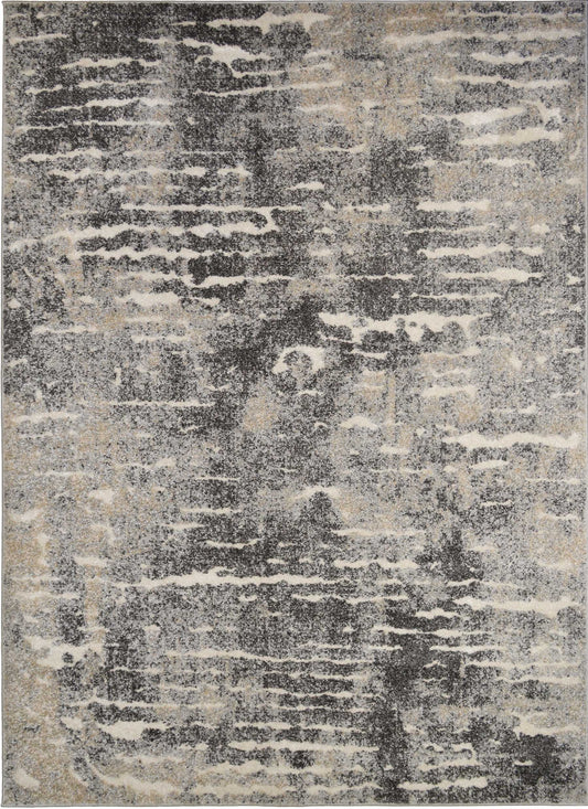 Denver High/Low Textured Rugs 12mm Pile Height -  Slate Gray 5'3"x7'3"