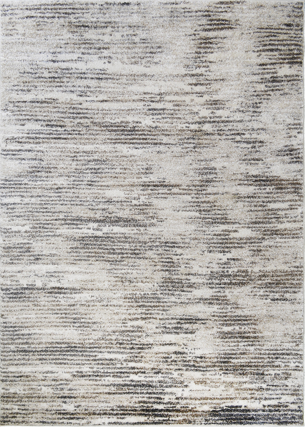 Denver High/Low Textured Rugs 12mm Pile Height -  Druid Cream 5'3"x7'3"