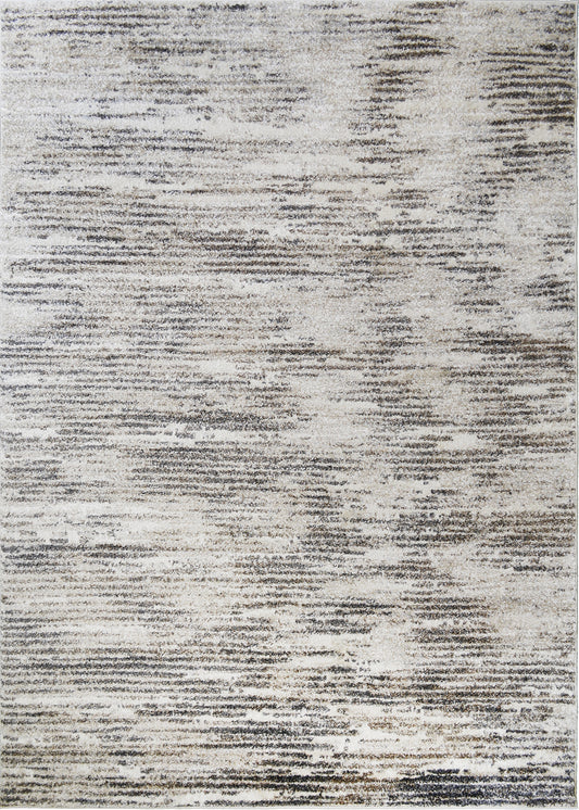 Denver High/Low Textured Rugs 12mm Pile Height -  Druid Cream 7'10"x9'10"