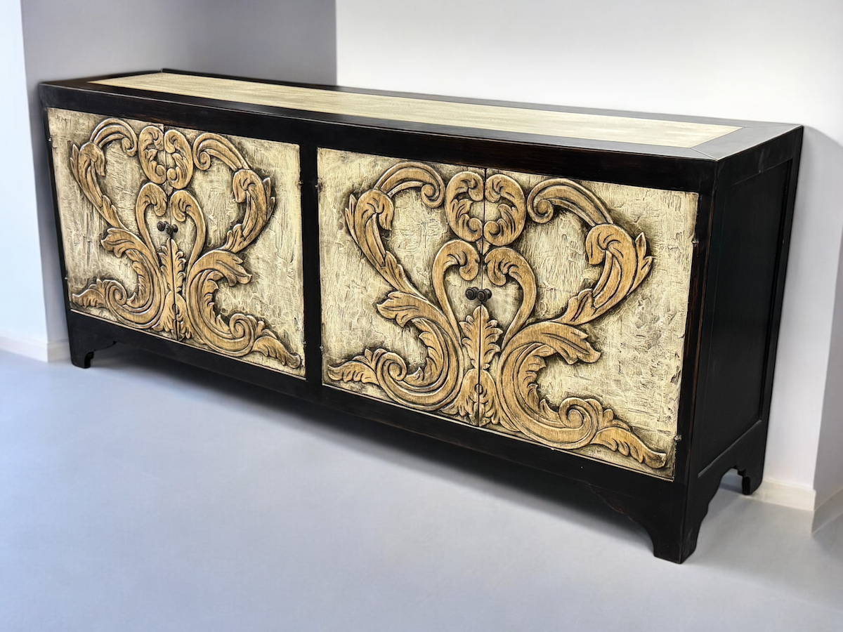 Nazelles Luxurious Wooden Dining Buffet Table - 19.5 x 84 x 36 Inches