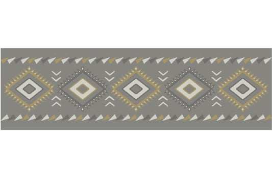 Cozy Cabin Diamonds Gray Stair Tread 9"x30" ; (Pack of 13), Made in the USA, 8mm pile height