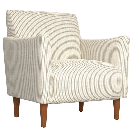 Ash stripe Upholstered Accent Chair with Arms (2-Pack)