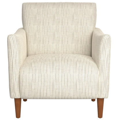 Ash stripe Upholstered Accent Chair with Arms (2-Pack)