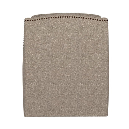Taupe Fabric Accent Chair with Nail Trim (2-Pack)