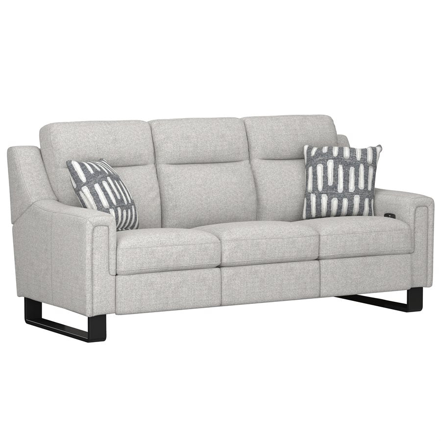 2P SOFA W /  DROP DOWN TABLE, STORAGE DRAWER & 2 PILLOWS - CREAM