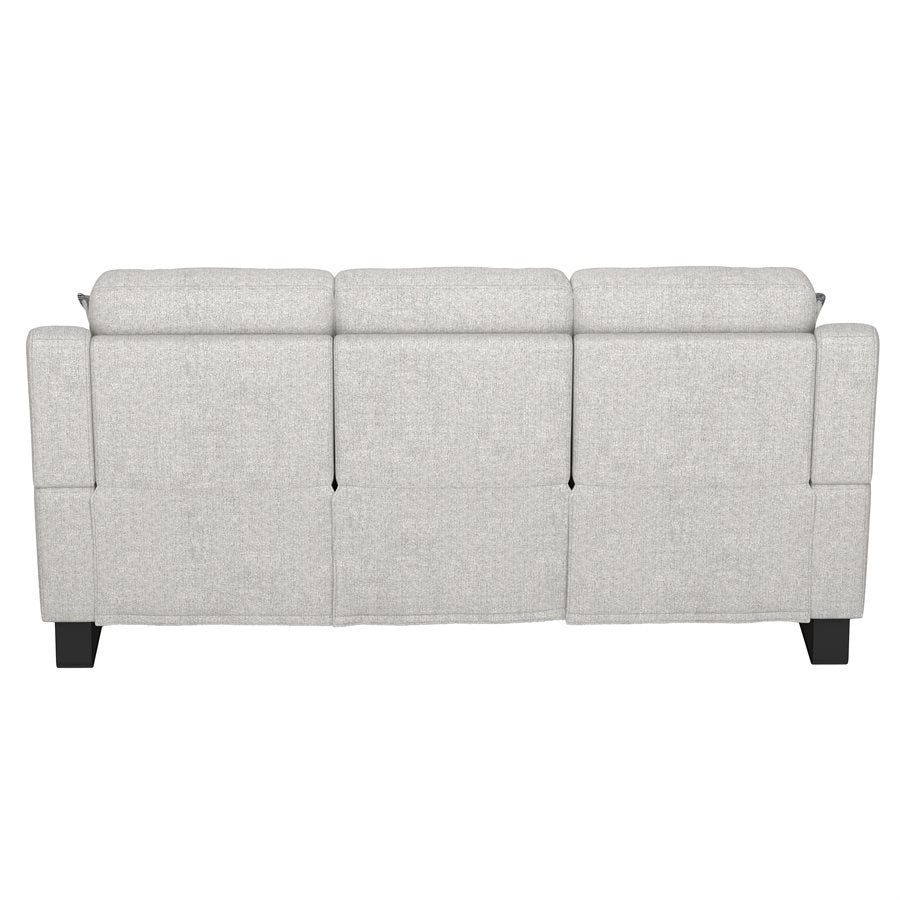2P SOFA W /  DROP DOWN TABLE, STORAGE DRAWER & 2 PILLOWS - CREAM