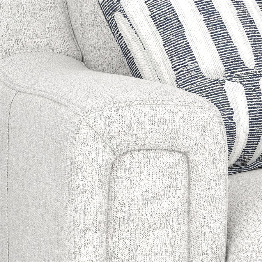 2P SOFA W /  DROP DOWN TABLE, STORAGE DRAWER & 2 PILLOWS - CREAM