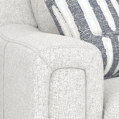 2P SOFA W /  DROP DOWN TABLE, STORAGE DRAWER & 2 PILLOWS - CREAM