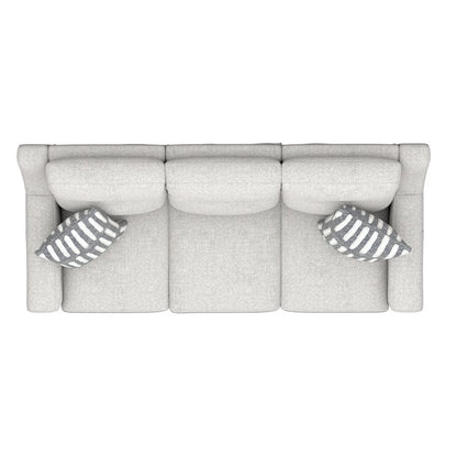 2P SOFA W /  DROP DOWN TABLE, STORAGE DRAWER & 2 PILLOWS - CREAM