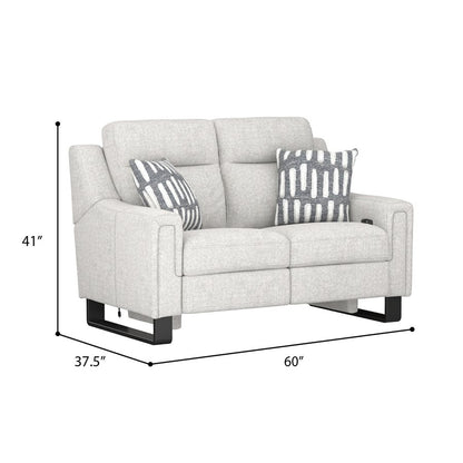 2P LOVESEAT W /  2 PILLOWS - CREAM