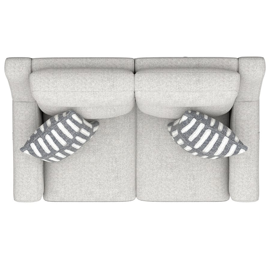 2P LOVESEAT W /  2 PILLOWS - CREAM