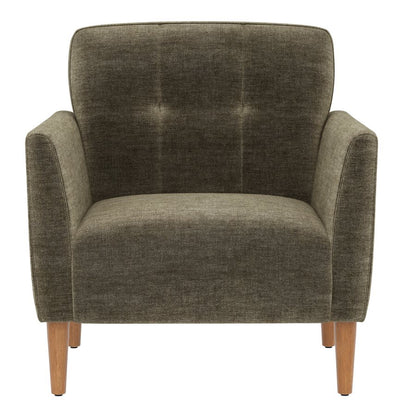 Mineral Upholstered Accent Chair with Button Tufts and Arms (2-Pack)
