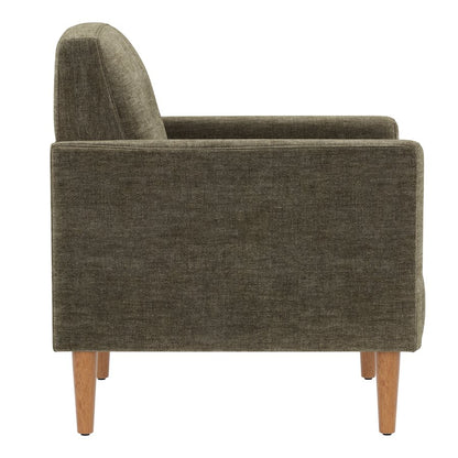 Mineral Upholstered Accent Chair with Button Tufts and Arms (2-Pack)