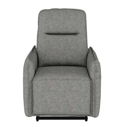 Charcoal Fabric Modern Recliner Chair Pillow-edge seams (2-Pack)