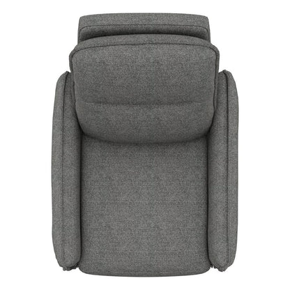 Charcoal Fabric Modern Recliner Chair Pillow-edge seams (2-Pack)