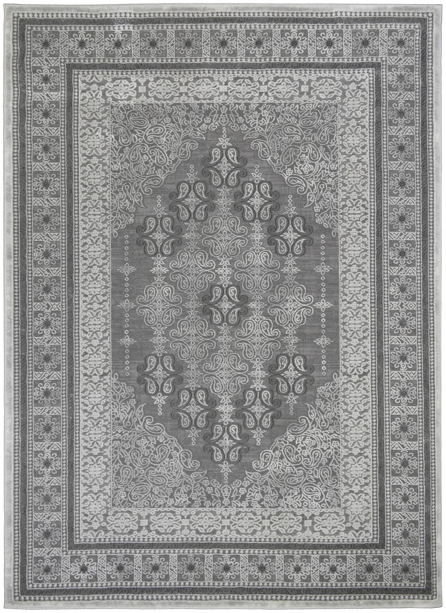 Everest Area Rug Iris Gray 9'3"x12'6" - Ultra Dense, Soft, 12mm pile height